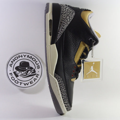 Jordan 3 Retro “Black Cement Gold” (W)